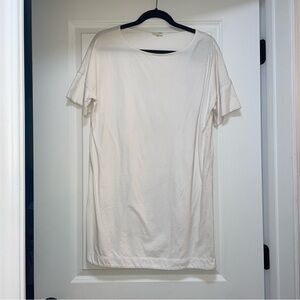 Wilfred Free White T-Shirt Dress Cotton Casual